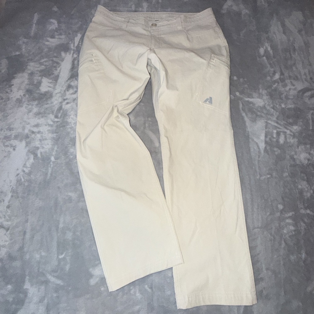 Eddie Bauer First Ascent Hiking Pant Womens 14 PETITE Outdoors Travel Pockets